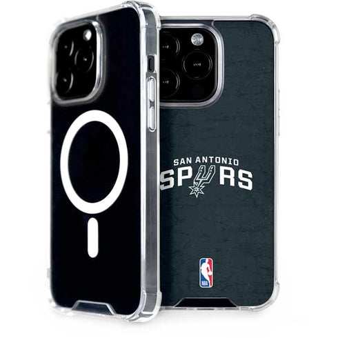 NBA San Antonio Spurs Distressed iPhone 15 Pro MagSafe Case